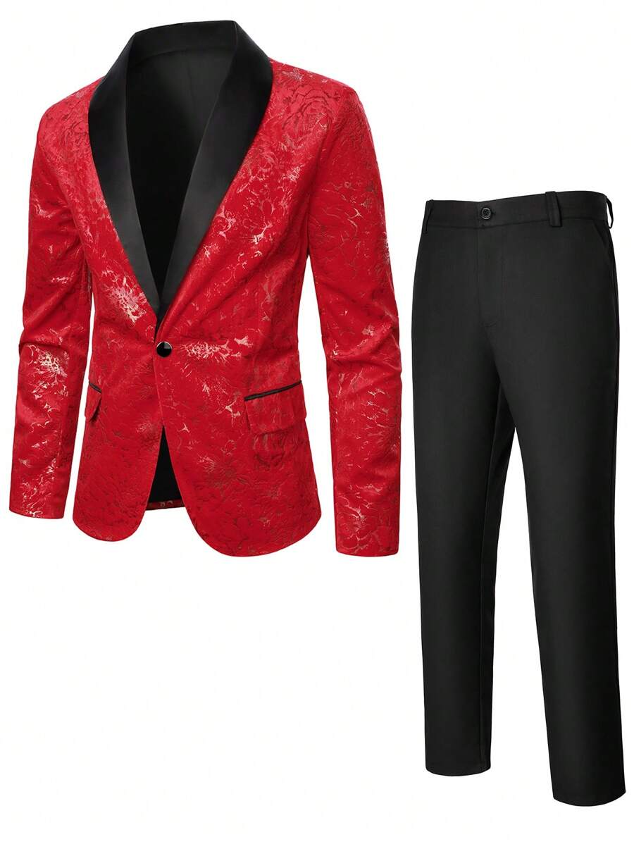 Manfinity AFTRDRK Men's Suit Set - Red - View 1