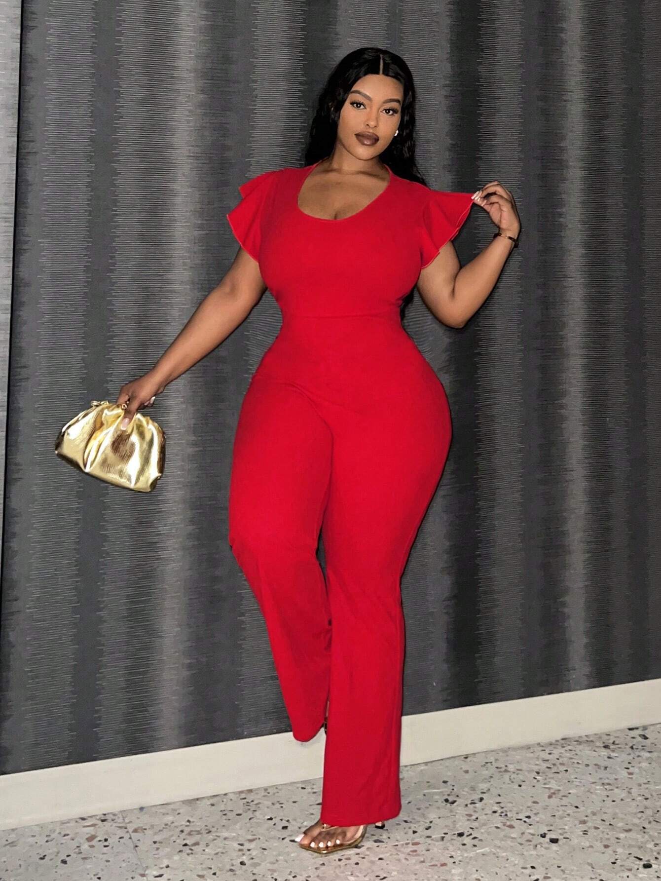 SHEIN Slayr Plus Size Women's Valentine's Day Skinny Waist Cinching