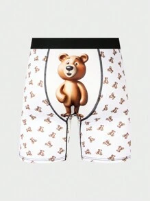 Men's Cartoon Printed Boxer Briefs (3pcs/Set) - Multicolor - View 3