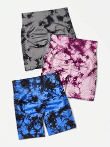 Shorts Deportivos Tie-dye - Multicolor - Ver 2
