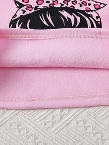 SHEIN 青少女人偶圖案T恤和圖形印花褲子 - 彩色 - 查看 5