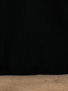 SHEIN Young Girl's Embroidery Stylish Mesh Puff Short Sleeve T-Shirt With Contrast Colors