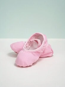 Kids Toddlers' Soft Bottom Ballet Shoes Ideal For Dance Practice Indoors With Full Elastic Force, Soft & Durable Fabric, Slip-On Style