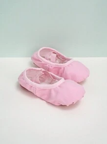 Kids Toddlers' Soft Bottom Ballet Shoes Ideal For Dance Practice Indoors With Full Elastic Force, Soft & Durable Fabric, Slip-On Style