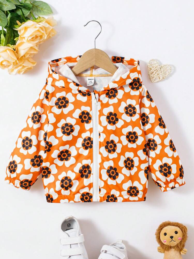 Baby Boy Spring/Summer Fun Printed Casual Daily Activity Streetwear Long-Sleeved Jacket