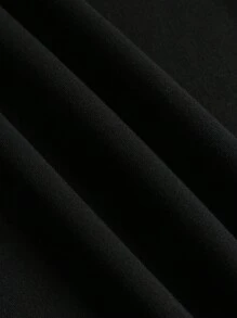 SHEIN Slayr 大尺碼標語印花t恤 - 黑色 - 查看 5