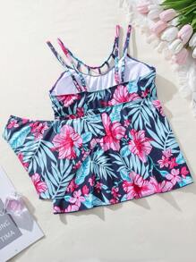 Swim Lushoire Conjunto de bikini estampado tropical para mujer de verano