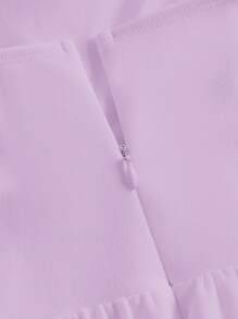 SHEIN MOD 女士褶皱高腰吊带连衣裙