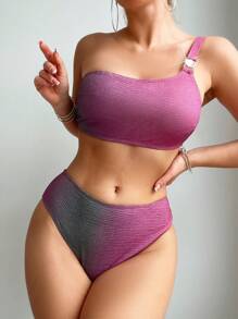 SHEIN Swim Women Bikini Sets All Over Print Casual Seksi - MultiWarna - View 1