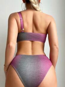 SHEIN Swim Women Bikini Sets All Over Print Casual Seksi - MultiWarna - View 2