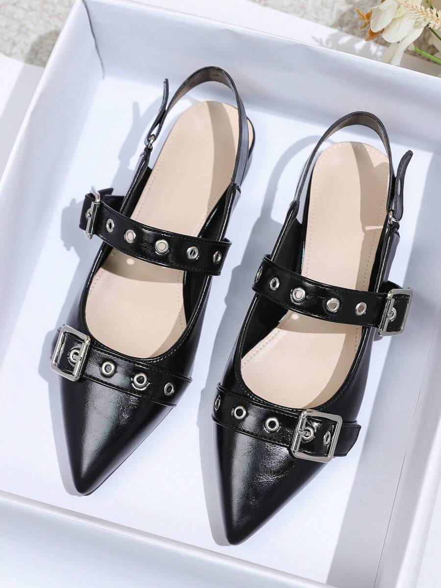 Women's Flat Pointed Toe Low Vamp Loafers, 2026 Spring/Summer New ...