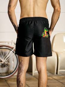 Surfspeed Men's Cartoon Dinosaur Pattern Beach Shorts - Multicolor - View 2