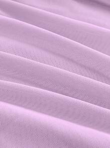 Loomaby Gender Reveal Dress Maternity Off-Shoulder Ruched Bodycon Dress Baby Shower Dress - Mauve Purple - View 9