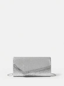 SHEIN Belle Sang trọng , Duyên dáng , Thanh lịch , Tinh tế NỮ Túi đám tiệc Cho cô dâu , Phù dâu , Khách mời , Cho bữa tiệc , Dạ hội , Lễ cưới - Bạc - Xem 3