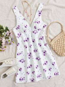 Soleia 女性無袖花卉印花裙 - 彩色 - 查看 1