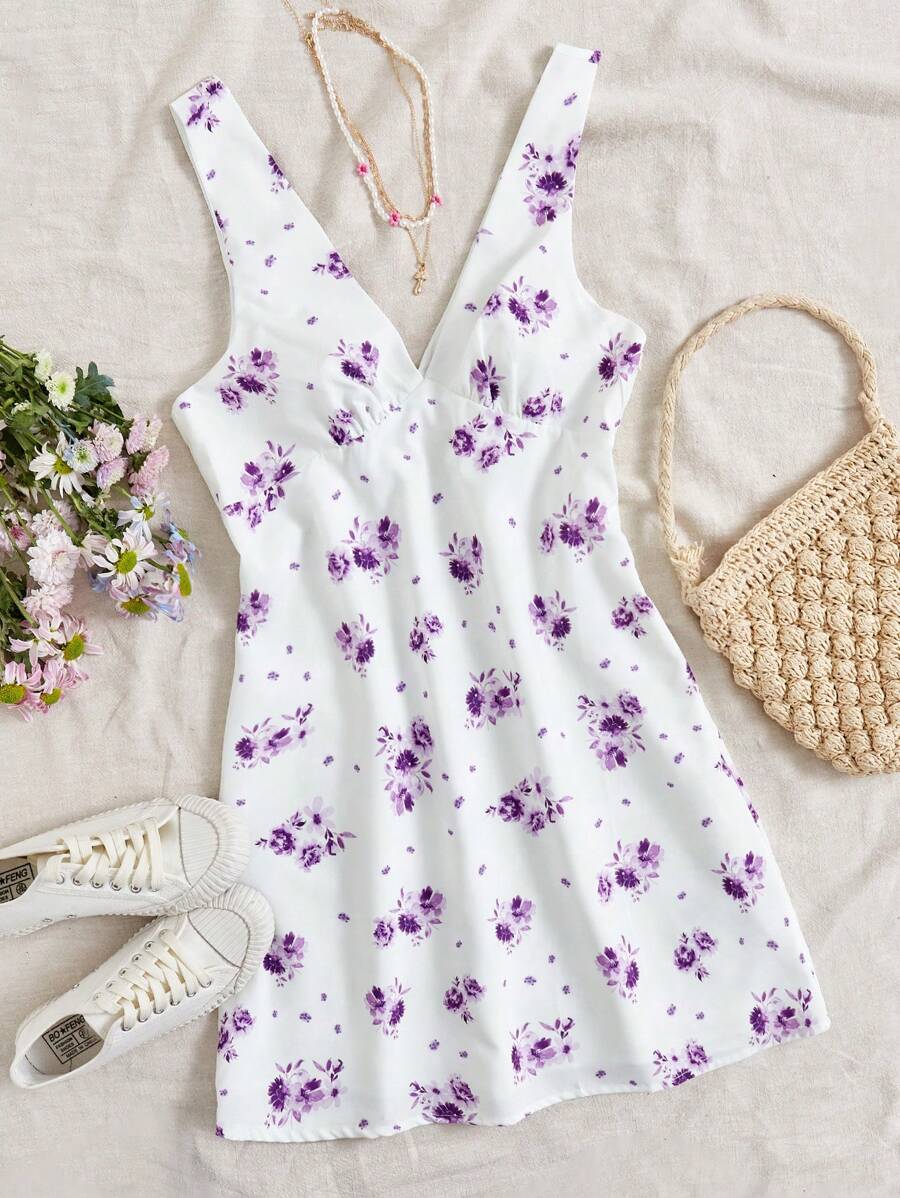 Soleia 女性無袖花卉印花裙 - 彩色 - 查看 1