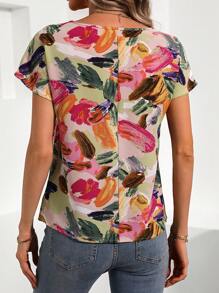 SHEIN LUNE 女士隨機印花襯衫 - 彩色 - 查看 2