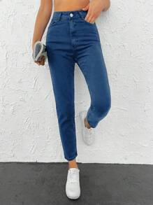 EURMUSE Women's Skinny Denim Pants - Medium Wash - View 4