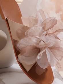 SHUZIA Women's Fashionable Flat Sandals Summer Shoes Spring Shoes Spring Break Easter - Apricot - View 3