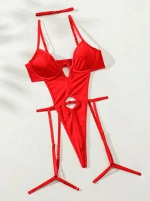SHEIN Body Camisero Sexy Ahuecado Para Mujer