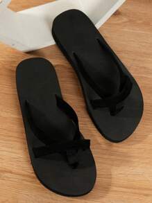 Women's Lightweight Minimalist Summer Casual Comfortable Foam Lightweight Flip-Flops Flat Heel Black Party Beach Slippers