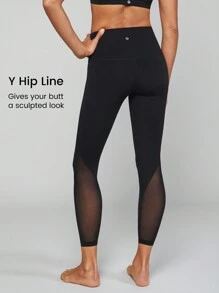 GLOWMODE 24" FeatherFit™- Crossover Mesh Leggings