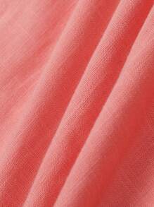 Enchnt Summer Ladies' Woven Romantic Regular Cami Crop Top And Skirt Set - Pink - View 9