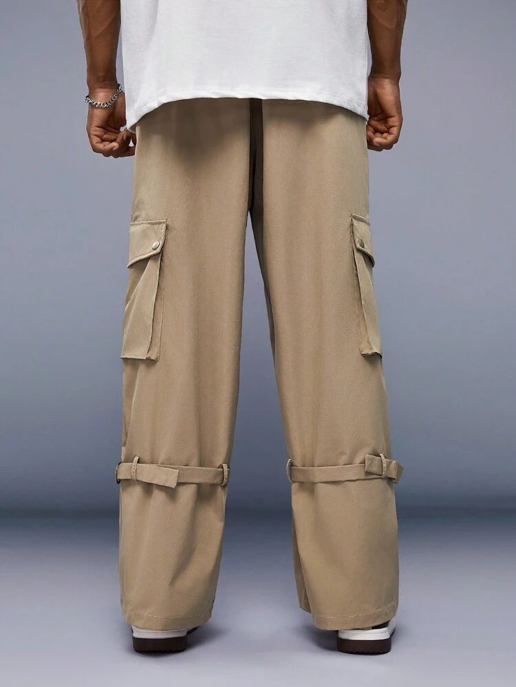 Men'S Cargo Slanted Pocket Trousers