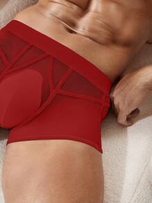 DrisQ Męski Perspektywa Siatka Seksowny Kwadratowy Cięcie Bielizna