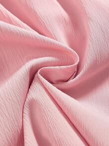 SHEIN MOD 复古风格粉色褶皱吊带连衣裙，粉色女装连衣裙，柔和色调连衣裙