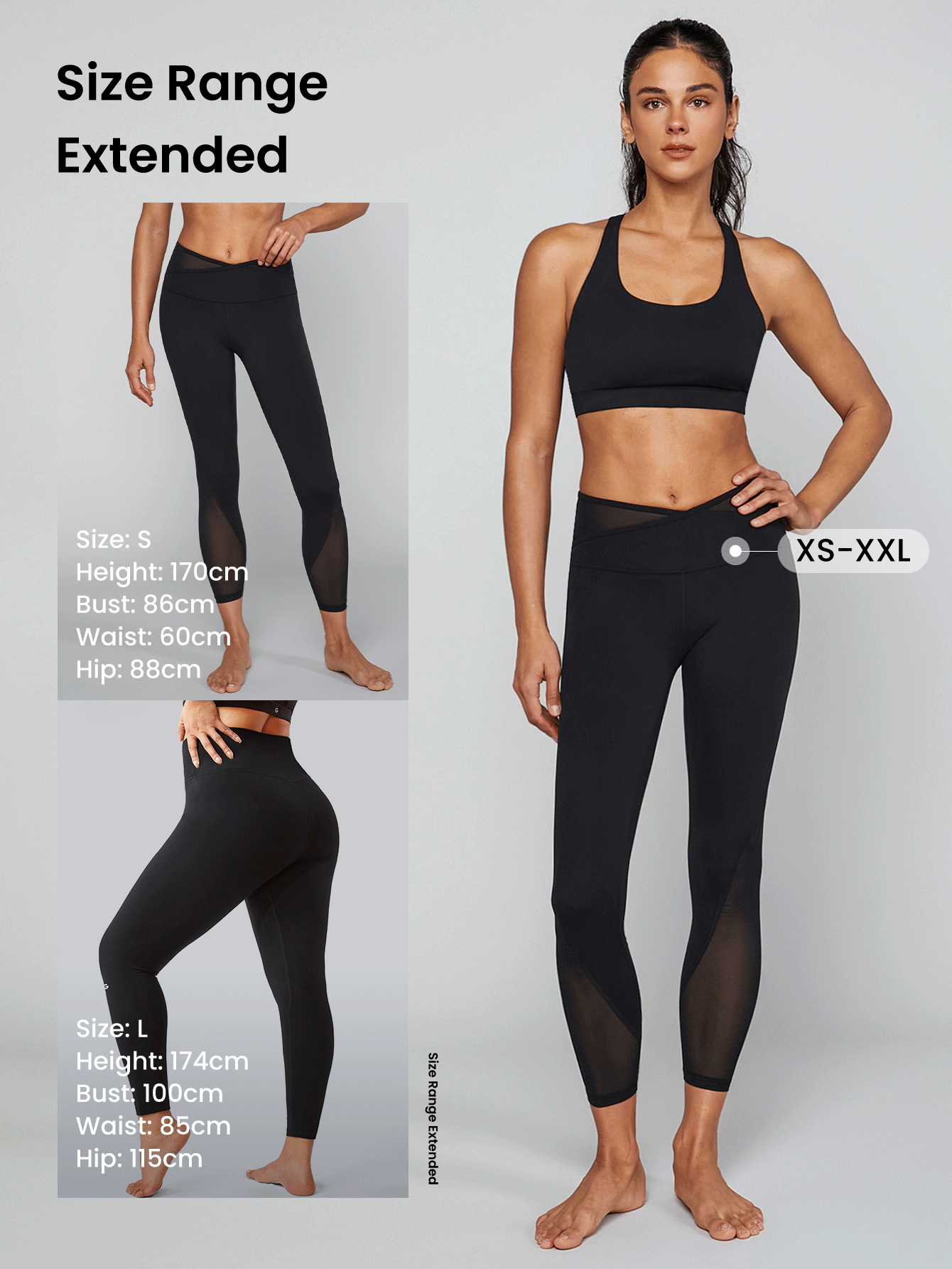 GLOWMODE 24" FeatherFit™- Crossover Mesh Leggings