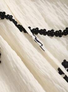 DAZY Ladies' Floral Print Dress With Lace Hem Sundress