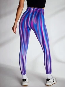 VARSITIE Thể thao Yoga Cơ bản Liền mạch Với Legging - Màu tím - Xem 2