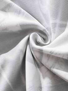 ROMWE MEN Goth 男士深色哥特式印花短裤，适合春夏鸦片风格、万圣节