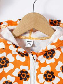 Baby Boy Spring/Summer Fun Printed Casual Daily Activity Streetwear Long-Sleeved Jacket - Multicolor - View 4