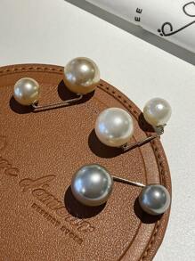 DAZY Women's Pearl Decor Button Collar With Anti-Lighting Design And Waist Cinching - Multicolor - View 8