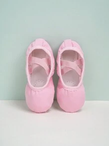 Kids Toddlers' Soft Bottom Ballet Shoes Ideal For Dance Practice Indoors With Full Elastic Force, Soft & Durable Fabric, Slip-On Style