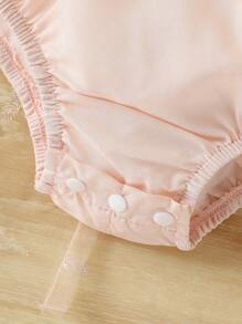 時尚的中華傳統風格漢服嬰兒連體衣,適用於女寶寶