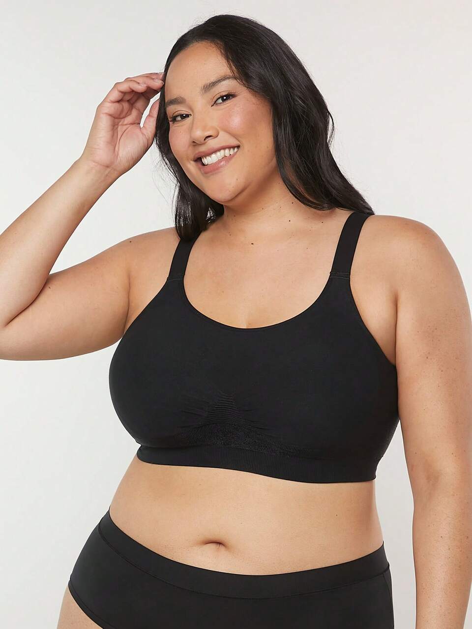 Plus Dream Curve Seamless Wireless Bralettes Lounge Bra