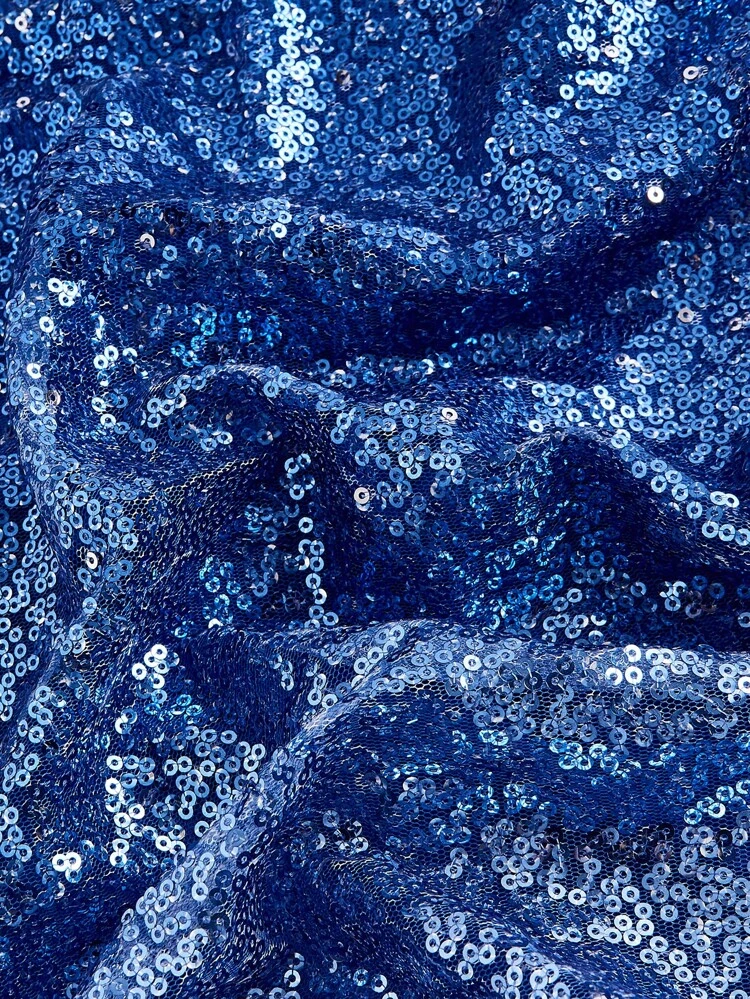 Women's Off Shoulder Gradient Glitter High Slit Romantic Elegant Evening Party Dress