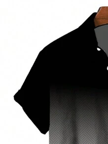 Manfinity Dauomo Herren-kurzarmshirt Mit Farbverlauf - Verschiedenfarbig - Übersicht 5