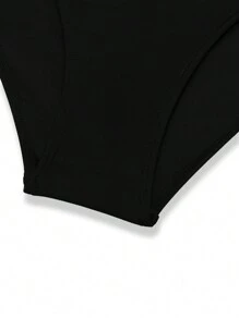 Swim Basics Summer Beach Solid Color One-Piece Swimsuit Carnival