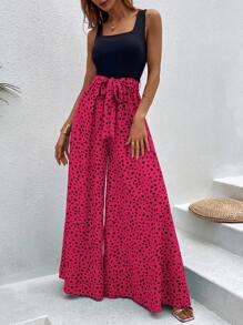 Breezaya Của phụ nữ Không tay Áo liền quần In In hoa Báo - Màu Hồng Tươi - Xem 3