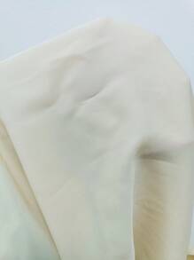 SHEIN Clasi Blusa con cordón trasero de manga farol - Albaricoque - Ver 7