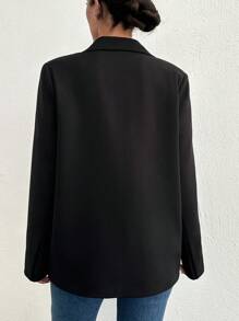 EURMUSE Blazer Negro Extragrande - Negro - Ver 2