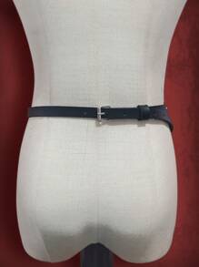 ROMWE Goth 1 件女士黑色镂空五角星装饰哥特式腰带，适合日常穿着，万圣节 - 黑色 - 查看 2