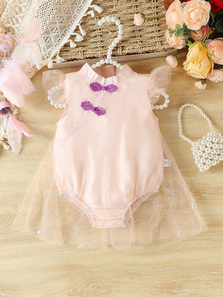 Maillot de corps Hanfu De Style Chinois Traditionnel À La Mode Pour Bébé Fille