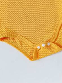 5pcs Baby Boy Spring/Summer Five-Piece Set Of Multi-Color Warm Tone Cute Bodysuits, Suitable , Vacation And Festivals - Multicolor - View 3