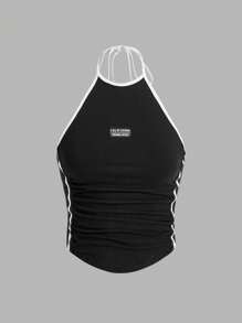 SHEIN ICON 2 chiếc áo yếm kẻ sọc ngang nhiều màu Y2K (gói 2 chiếc) - Nhiều màu - Xem 5