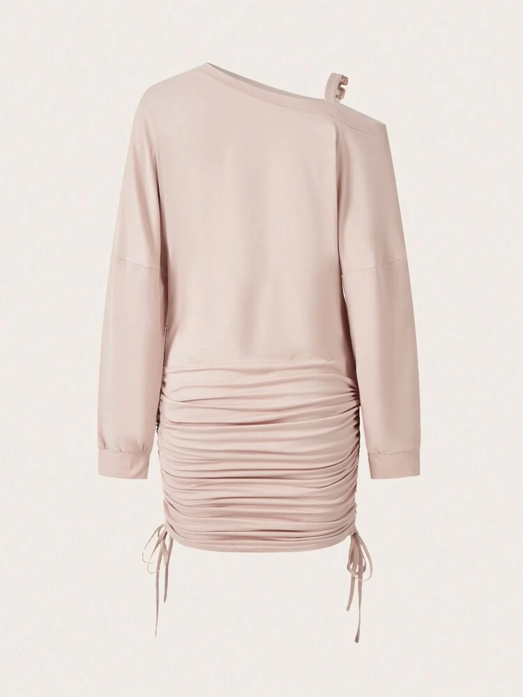 Women's Letter Print Pleated Dress